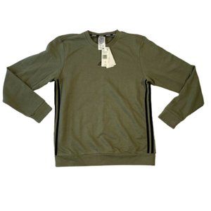 Adidas Fleece Logo Crewneck Sweatshirt 3 Stripe